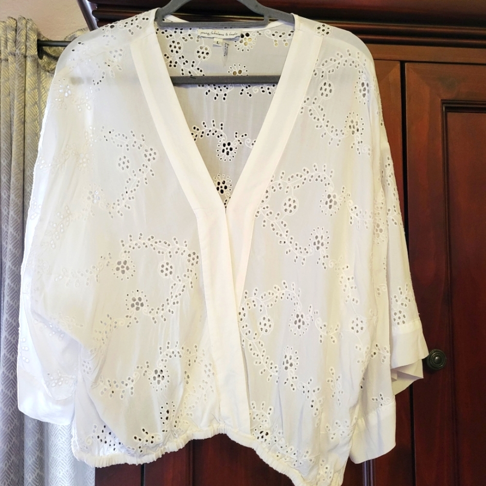 Young Fabulous & broke White Blouse